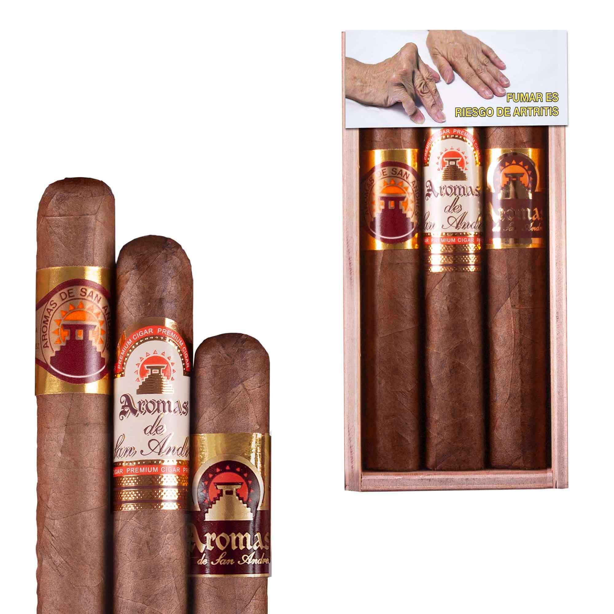 AROMAS SAN ANDRES ROBUSTO RESPALDO CON 3 PUROS
