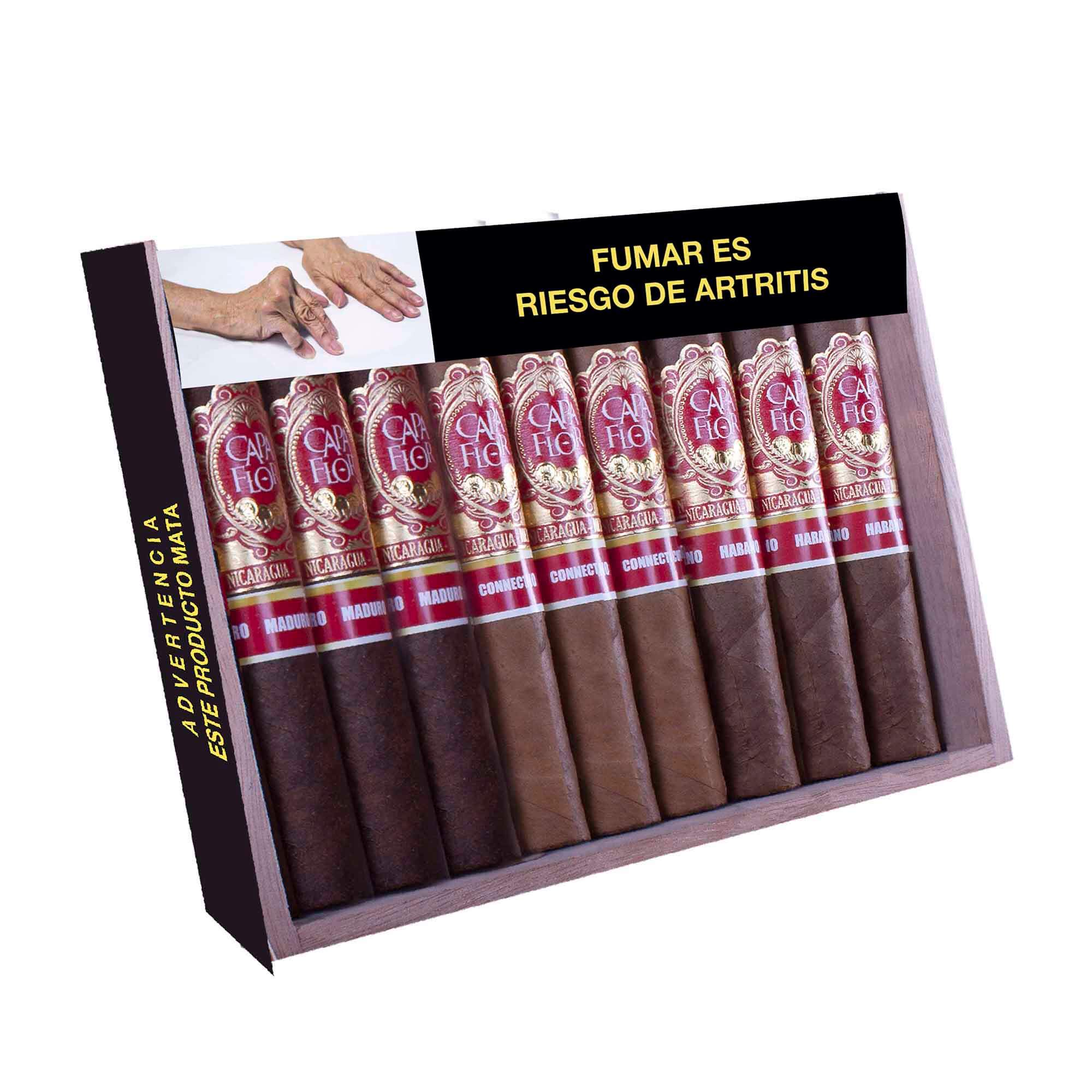 CAPA FLOR ROBUSTO SAMPLER PREMIUM RESPALDO CON 9 PUROS - Image 2