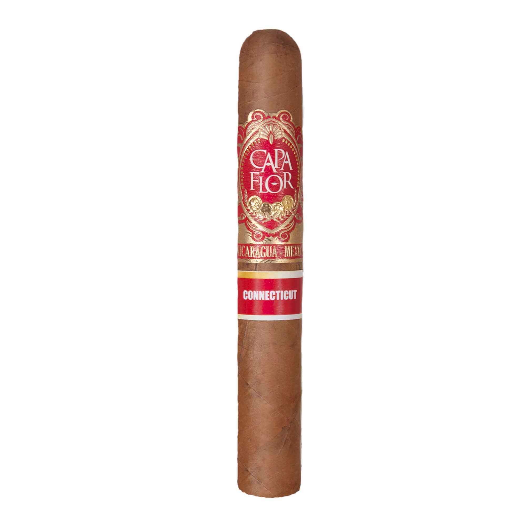 CAPA FLOR ROBUSTO CAJA EN ACABADO NATURAL CON 20 PUROS CONNECTICUT - Image 4