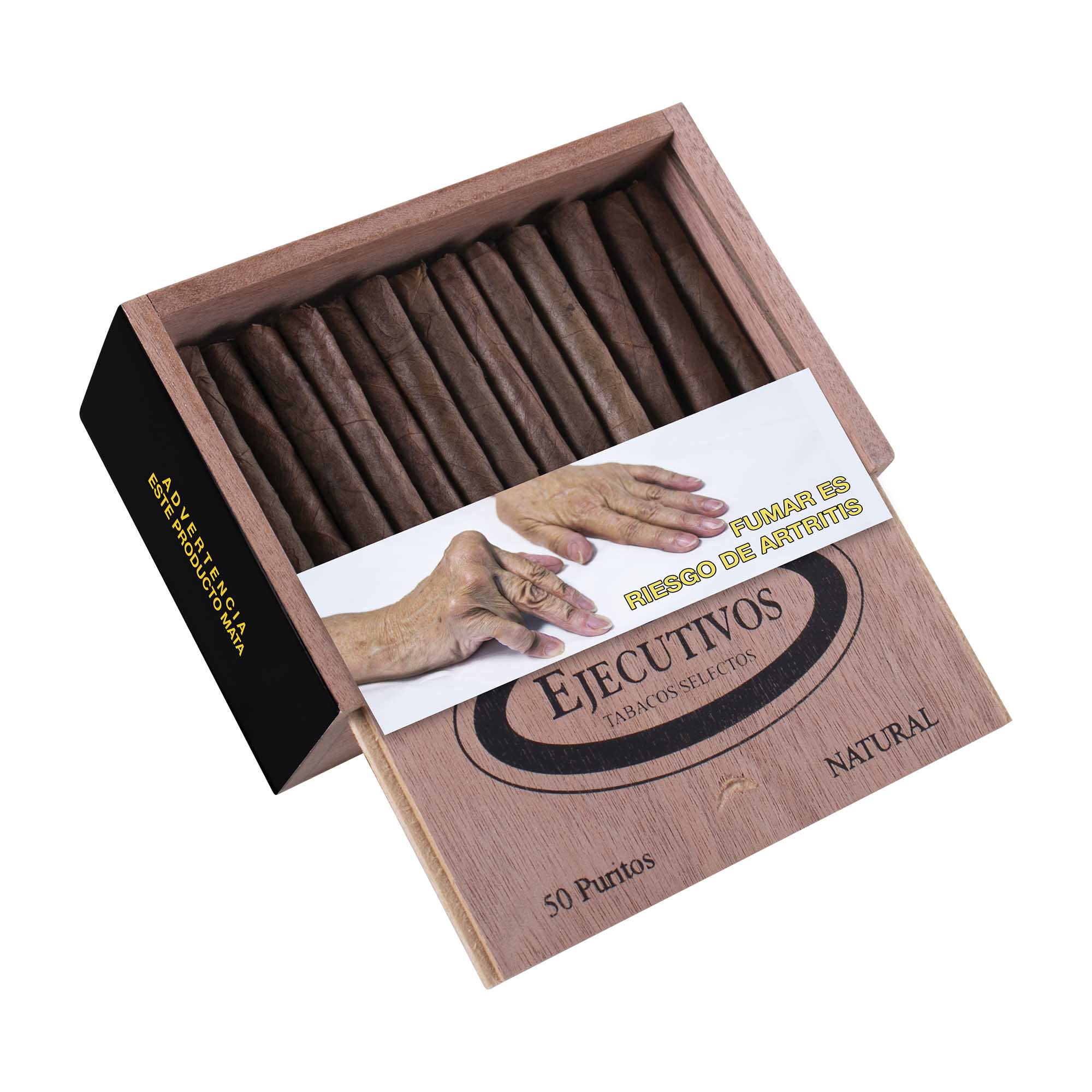 EJECUTIVOS # 8 CAJITA CON 50 PUROS (NATURAL) - Image 2