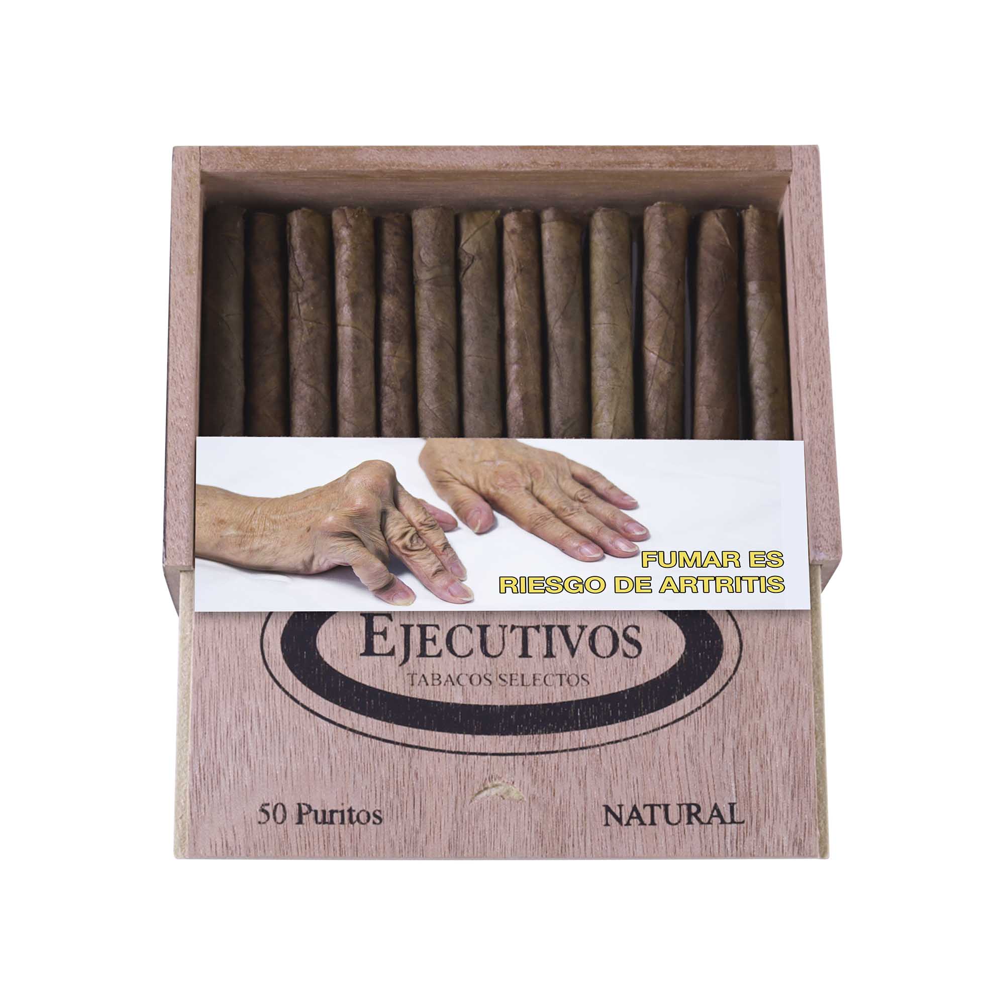 EJECUTIVOS # 8 CAJITA CON 50 PUROS (NATURAL) - Image 4