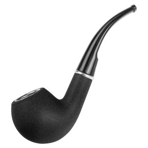 PIPA CURVA DE RESINA COLOR NEGRO