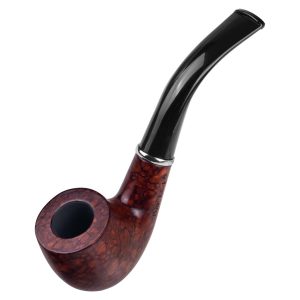 PIPA CURVA DE MADERA COLOR MARMOL CAFE