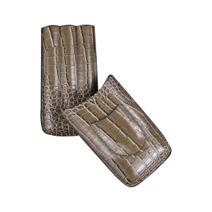 PURERA COLOR GRIS MARRON TEXTURA REPTIL PARA 3 PUROS