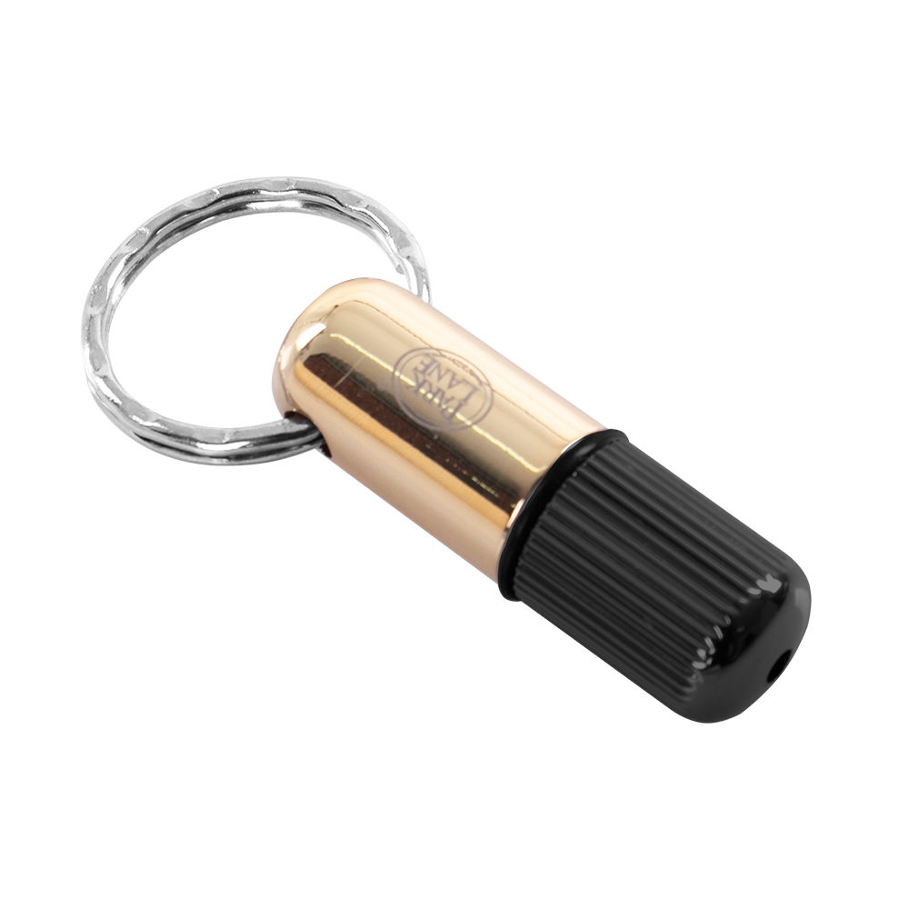 SACABOCADO COLOR DORADO CON NEGRO CON LLAVERO INTEGRADO 8MM - Imagen 2