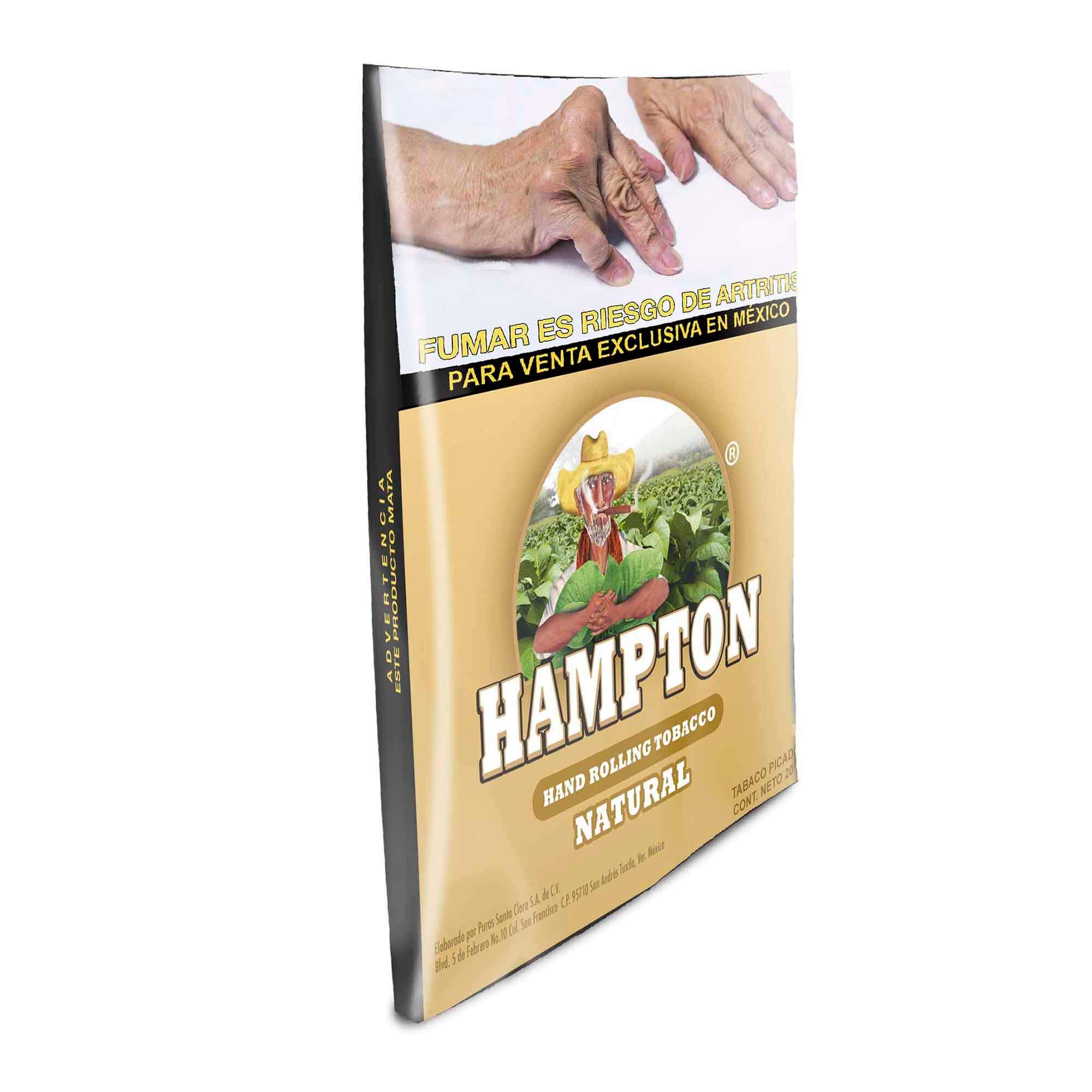 TABACO PICADO HAMPTON NATURAL 20 GRAMOS - Image 3