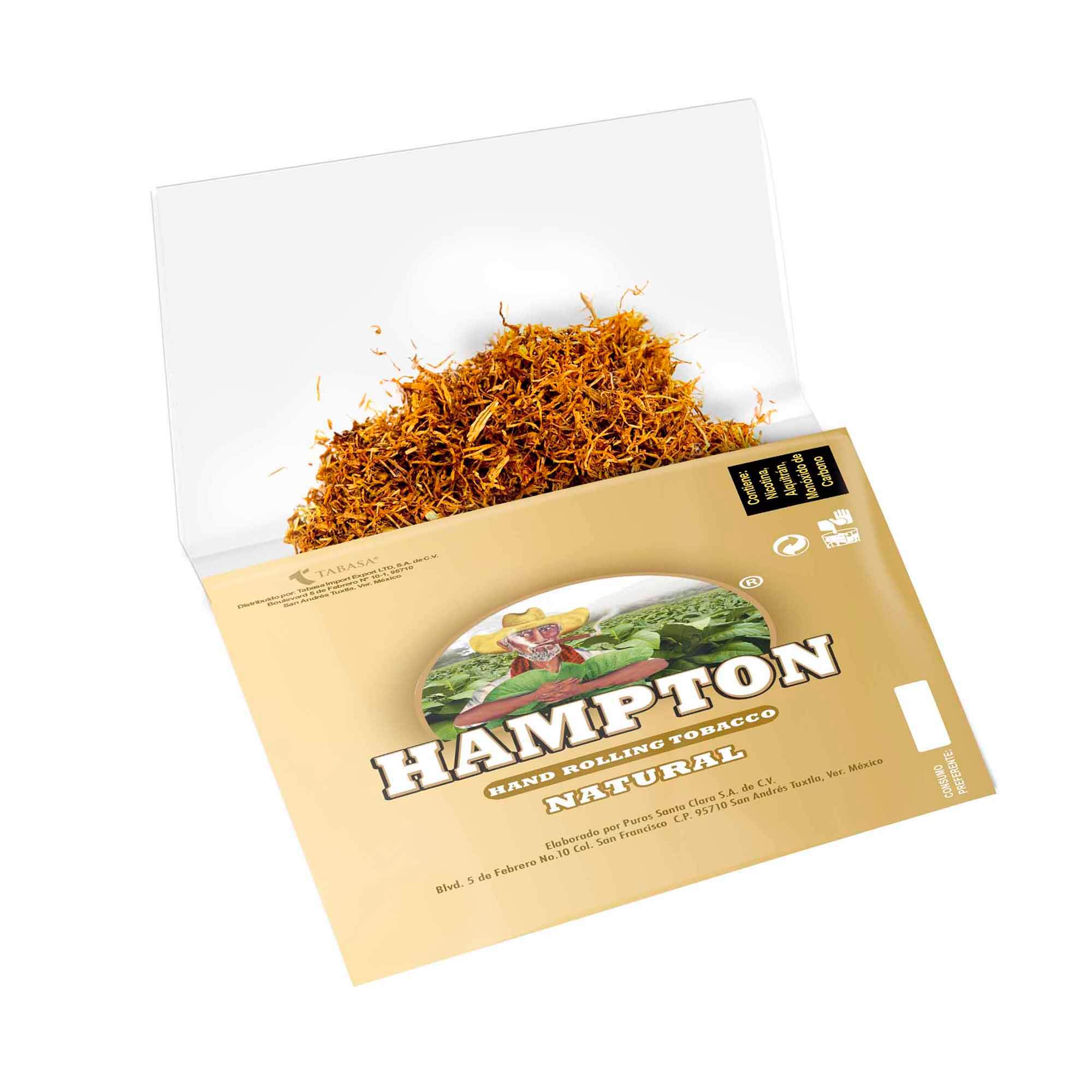 TABACO PICADO HAMPTON NATURAL 20 GRAMOS - Image 5