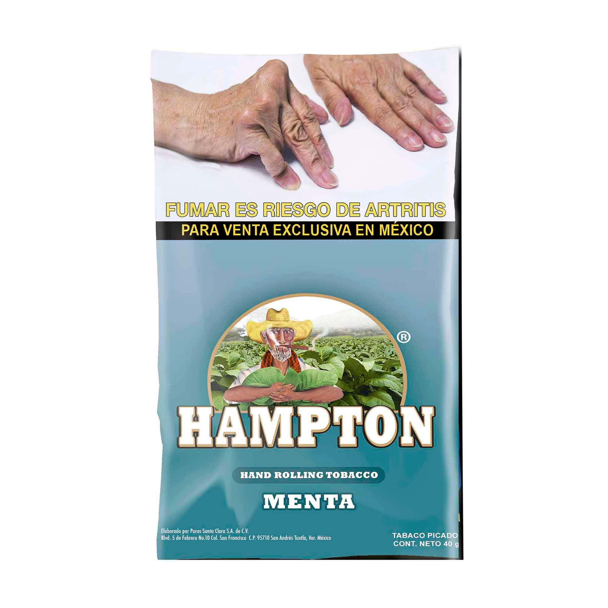 TABACO PICADO HAMPTON MENTA 20 GRAMOS