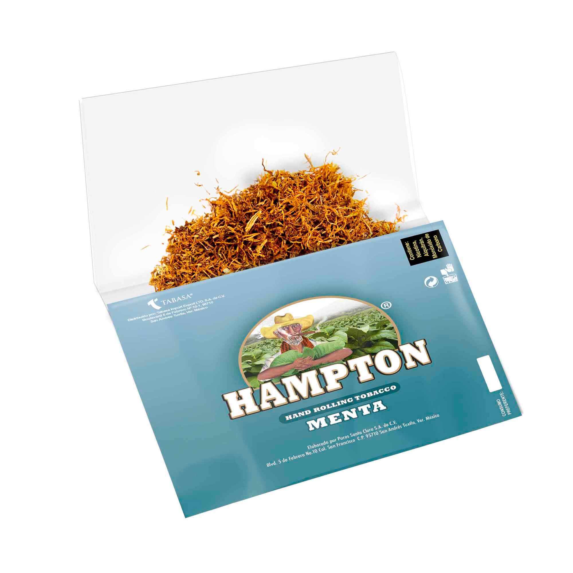 TABACO PICADO HAMPTON MENTA 20 GRAMOS - Image 4