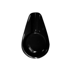 CENICERO DE MADERA PARK LANE DISEÑO GOTA DE AGUA EN COLOR NEGRO BRILLANTE