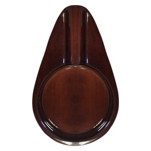 CENICERO PARK LANE DE MADERA  DISEÑO GOTA DE AGUA EN COLOR NOGAL BRILLANTE