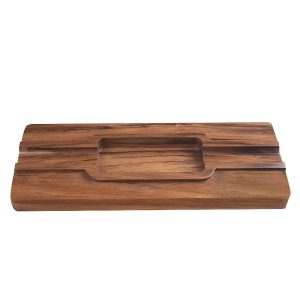 CENICERO PARK LANE RECTANGULAR DE MADERA DE PAROTA PARA 2 PUROS