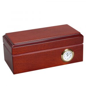 HUMIDOR TRAVEL PARA 12 PUROS EN COLOR CAOBA