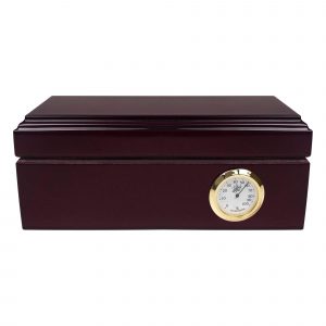 HUMIDOR TRAVEL PARA 12 PUROS EN COLOR CAOBA INGLESA