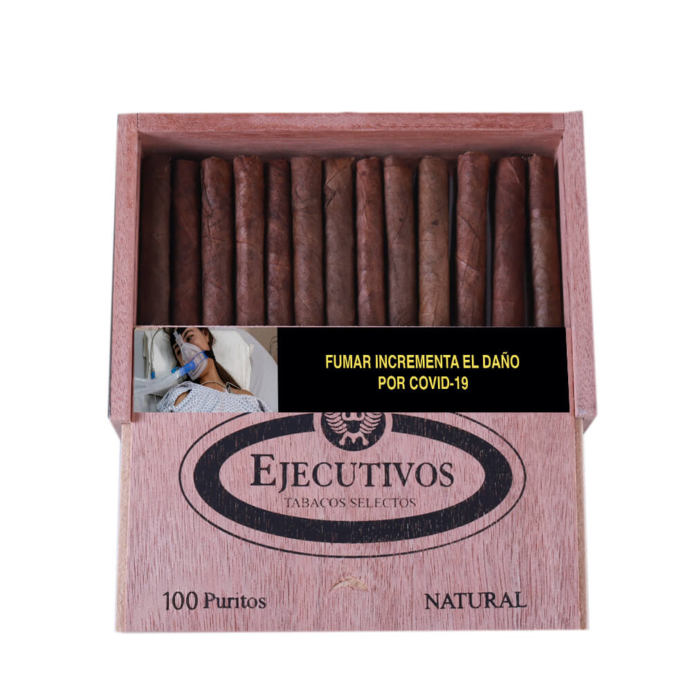 EJECUTIVOS # 8 CAJITA CON 100 PUROS (NATURAL) - Image 3