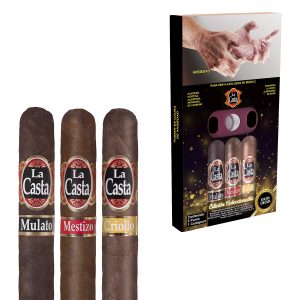 LA CASTA SAMPLER SHORT ROBUSTO RESPALDO CON 3 PUROS Y CORTA PUROS