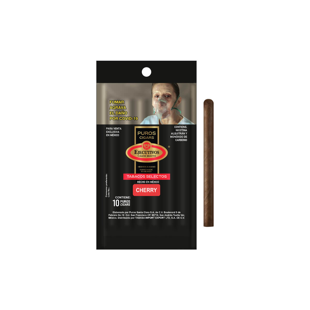EJECUTIVOS NO. 7 CHERRY HUMIDIBAG CON 10 PUROS - Image 3