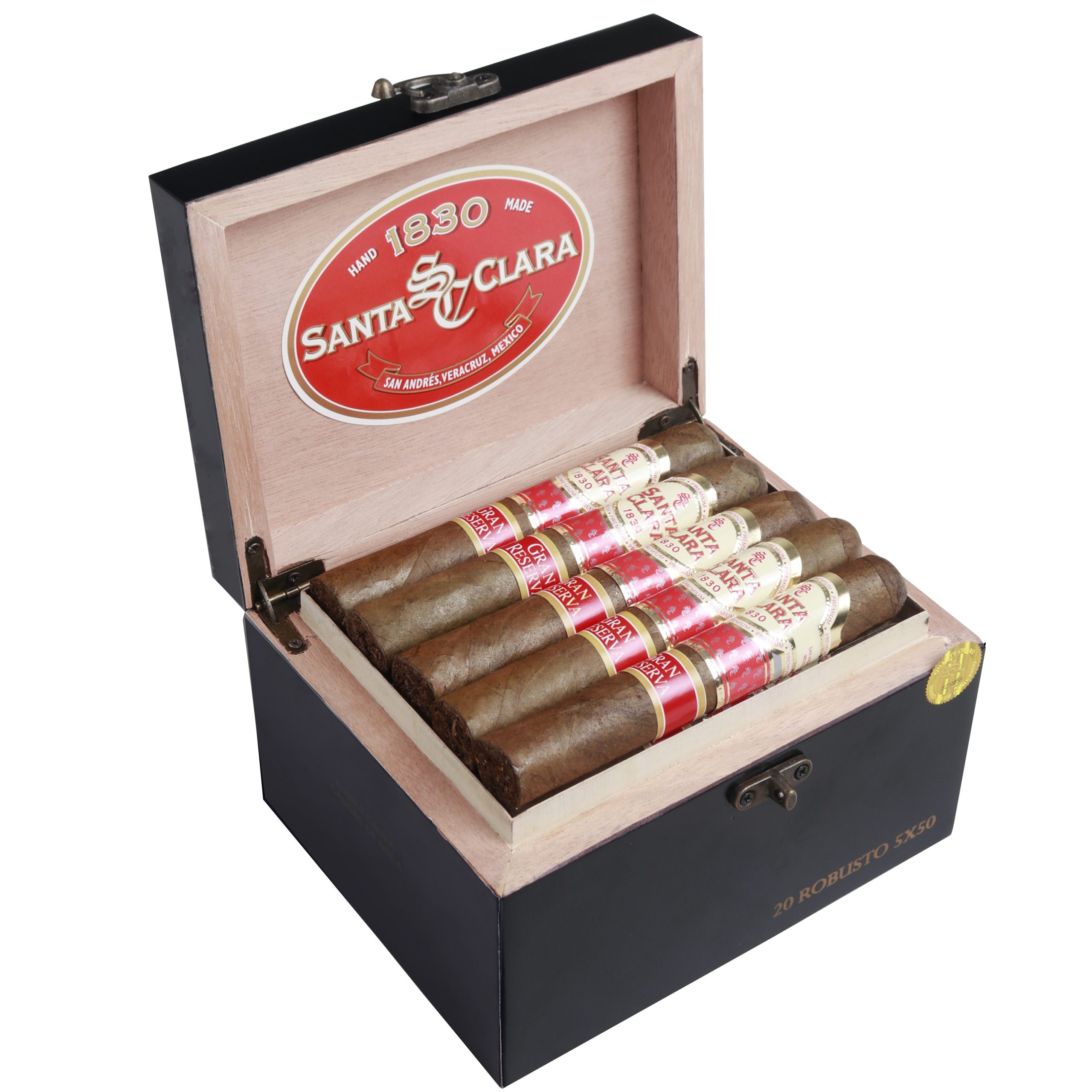 SANTA CLARA 1830-GRAN RESERVA ROBUSTO CAJA CON 20 PUROS