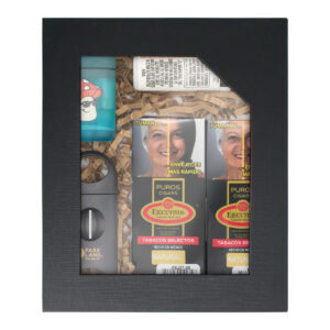 SET EJECUTIVOS NATURAL #7 (2), ENCENDEDOR ZENGAZ, CORTAPURO NEGRO Y MINI GAS RONSON