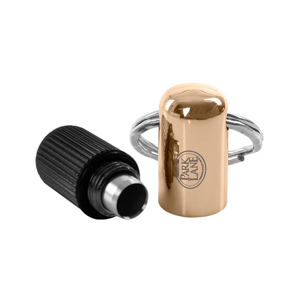 SACABOCADO COLOR DORADO CON NEGRO CON LLAVERO INTEGRADO 8MM