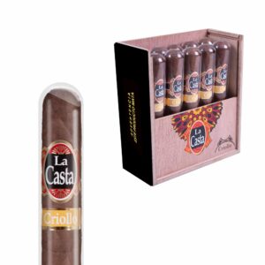 LA CASTA CRIOLLO ROBUSTO CAJA CON 10 PUROS EN TUBO DE CRISTAL