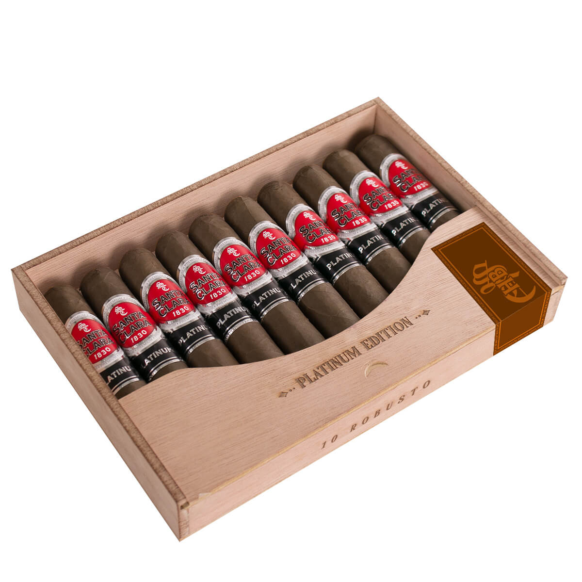 SANTA CLARA 1830 PLATINUM ROBUSTO HABANO SAMPLER CON 10 PUROS - Imagen 2