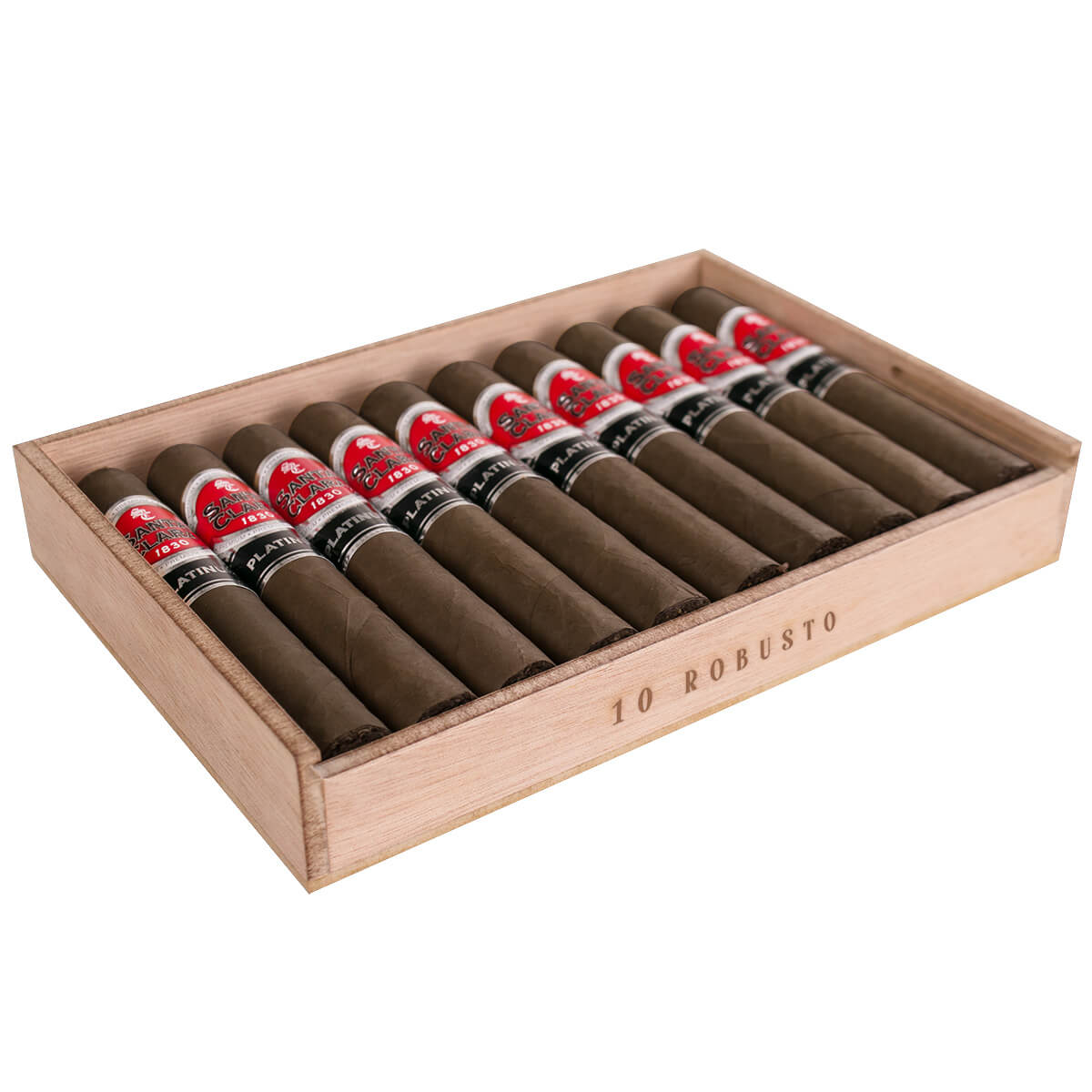 SANTA CLARA 1830 PLATINUM ROBUSTO HABANO SAMPLER CON 10 PUROS - Imagen 4